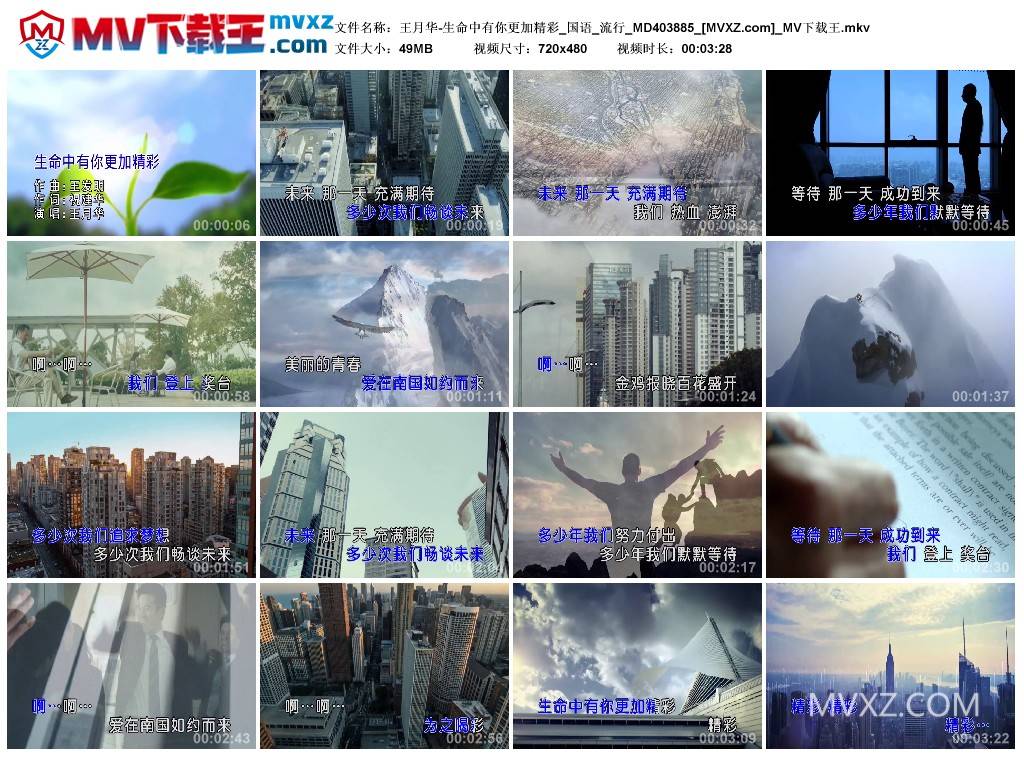 王月华-生命中有你更加精彩_国语_流行_MD403885